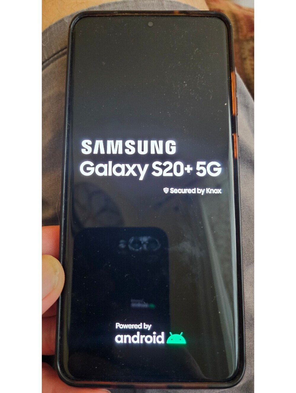 Samsung Galaxy S20+ 5G Smart phone - charges and powers on. Locked. Black Used